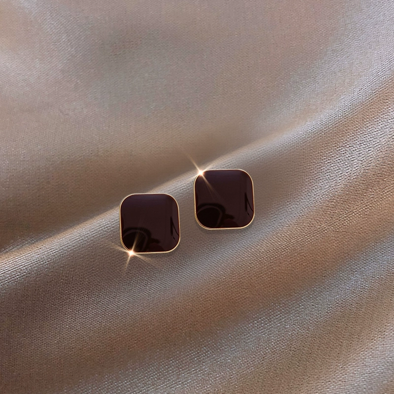 dark-brown-silver-earrings