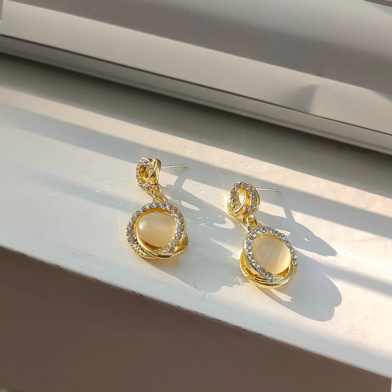 gold-diamond-opal-stud-earrings-silver-needle