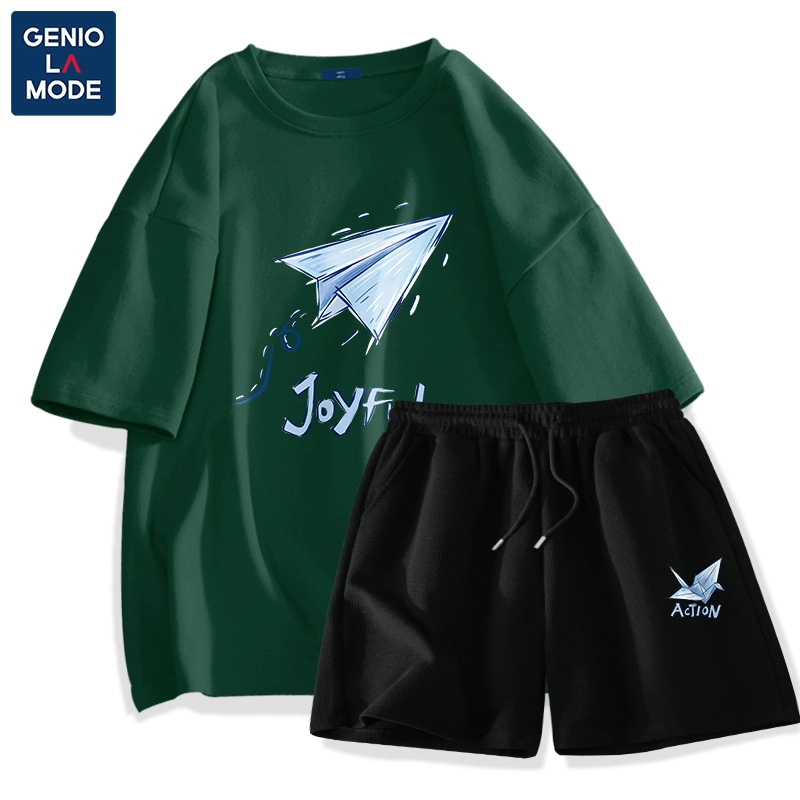 set-forest-green-origami-airplane-black-paper-crane-pants-logo