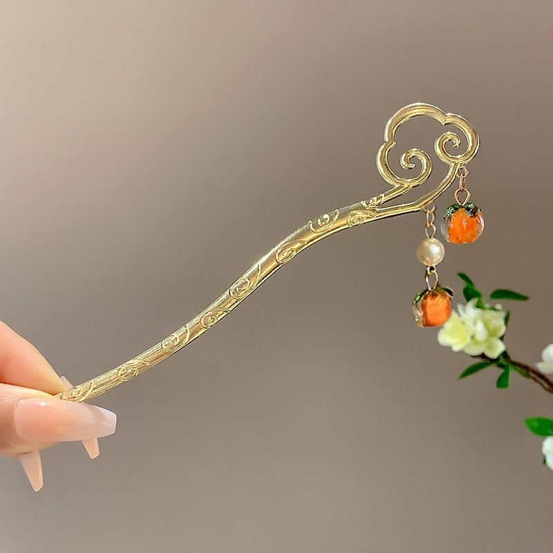 alloy-persimmon-ruyi-xiangyun-hairpin